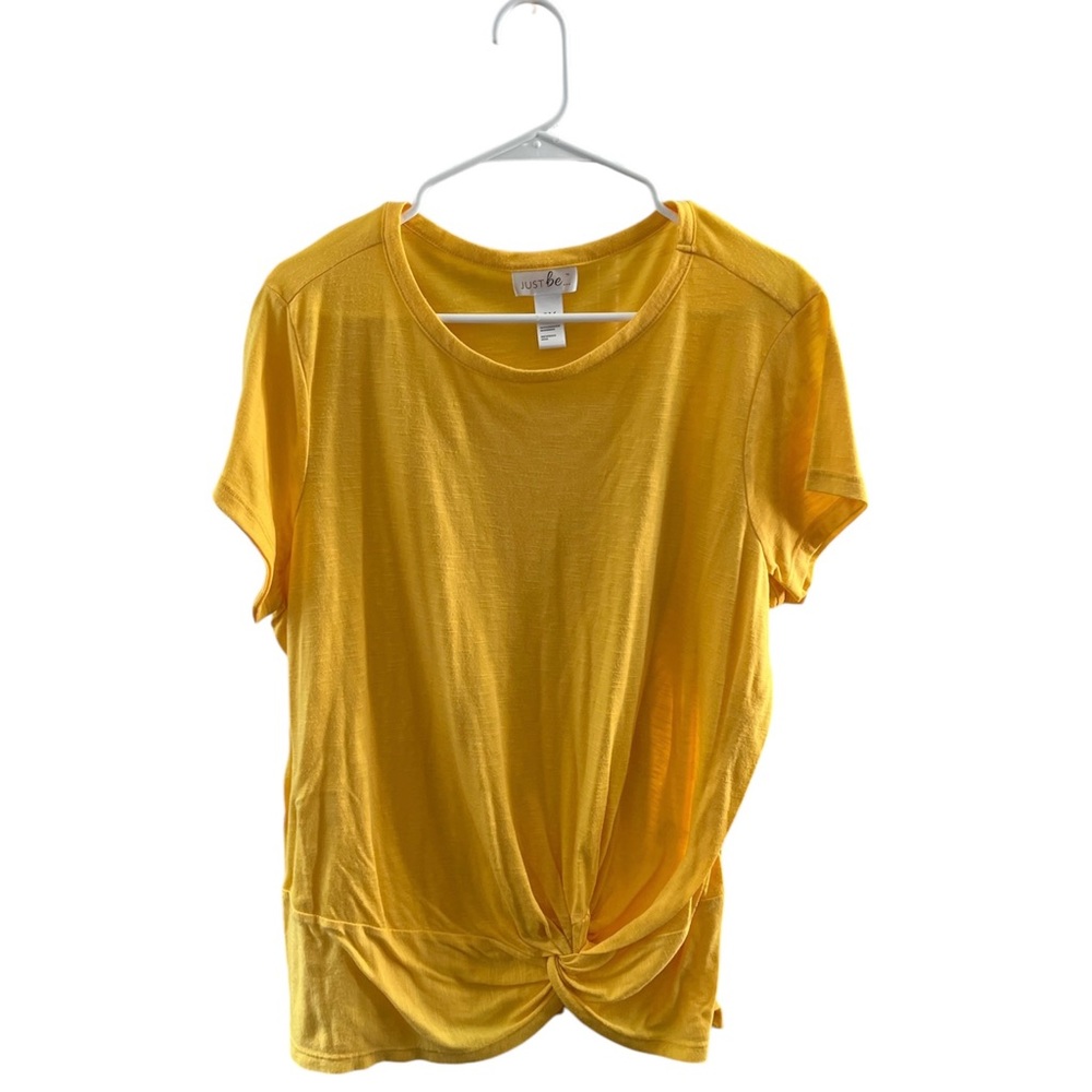 just be yellow short sleeve tee size 2X